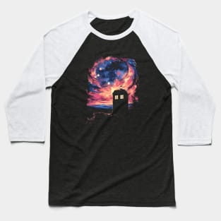 Tardis Galaxy Baseball T-Shirt